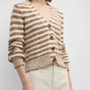 Veronica Beard Artura Brown Cardigan